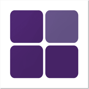 Large Purple Tiles Posters and Art